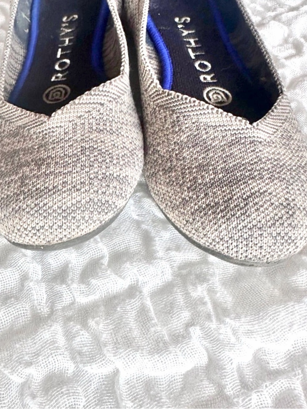 Rothy’s The Flat Heather Gray Rounded Toe Size 5.5 - Picture 5 of 8